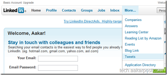 How To: Link LinkedIn with Twitter